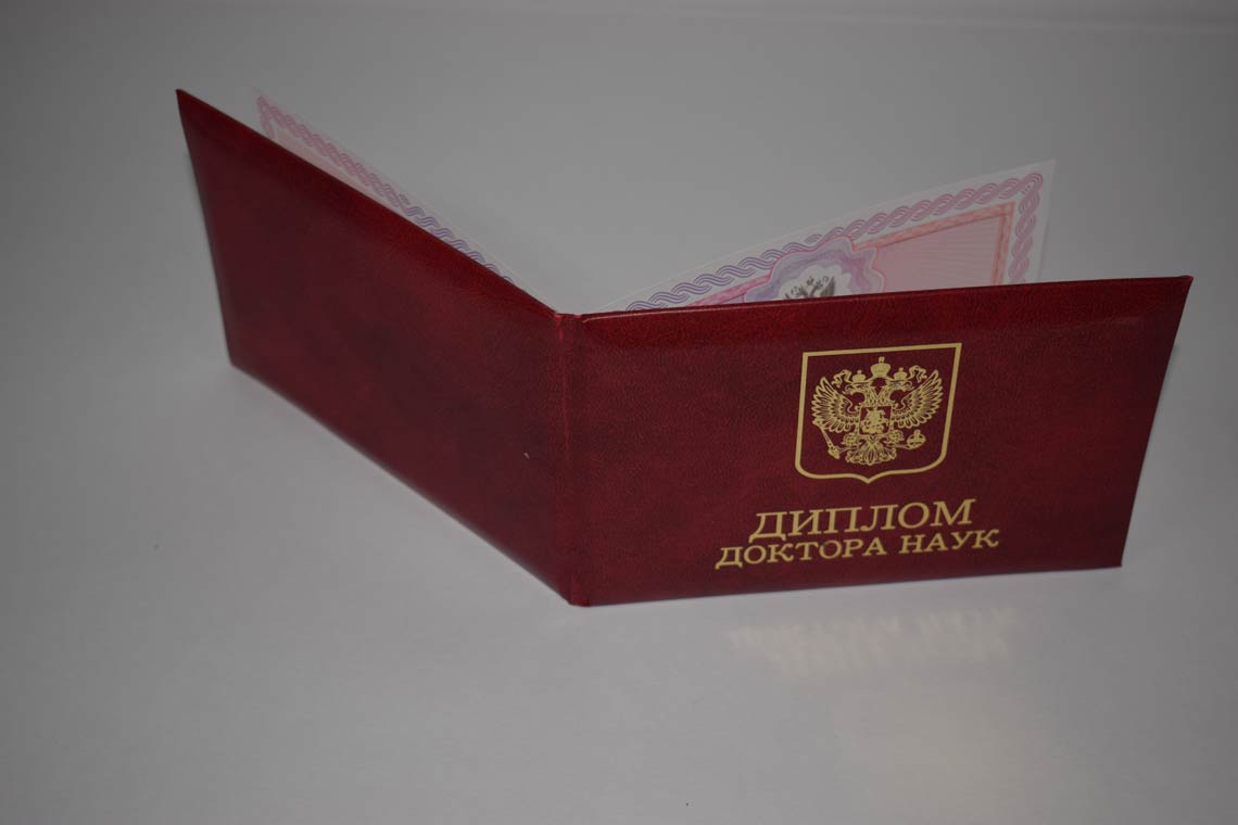 Диплом Доктора Наук 2013-2025 в Нижневартовске корка