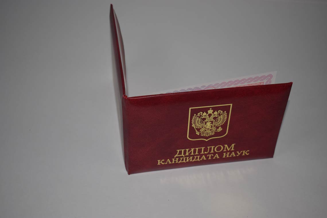 Диплом Кандидата Наук 2013-2016 в Нижневартовске корка